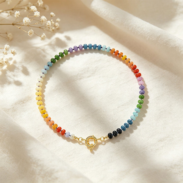 Natural Stone Beaded Necklace