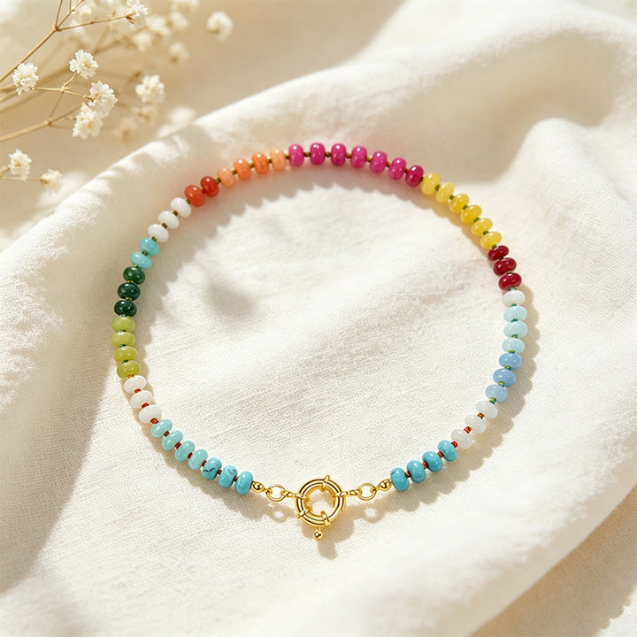 Natural Stone Beaded Necklace