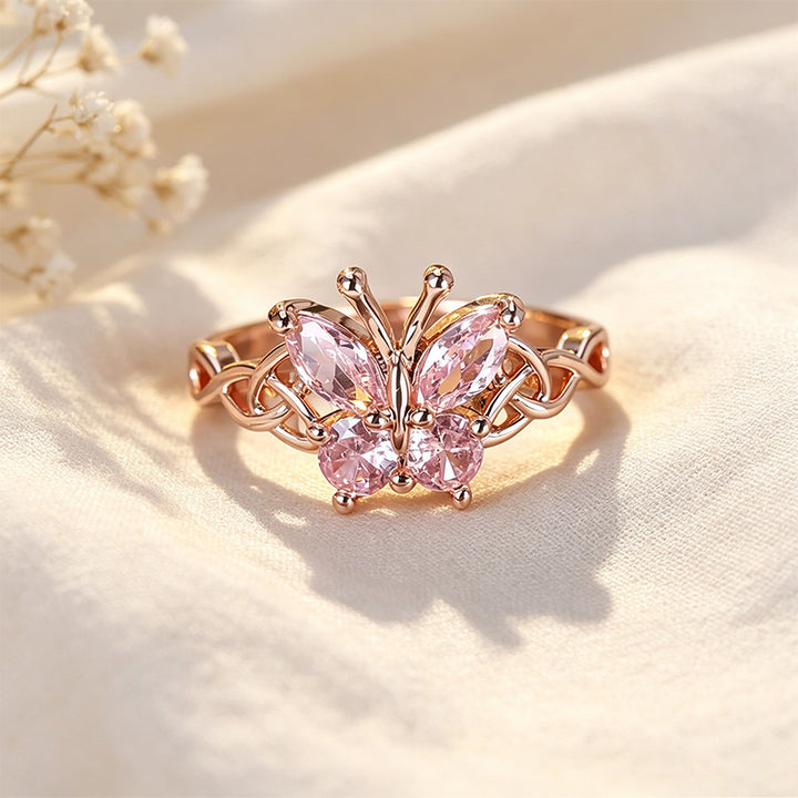 Butterfly Moissanite Ring