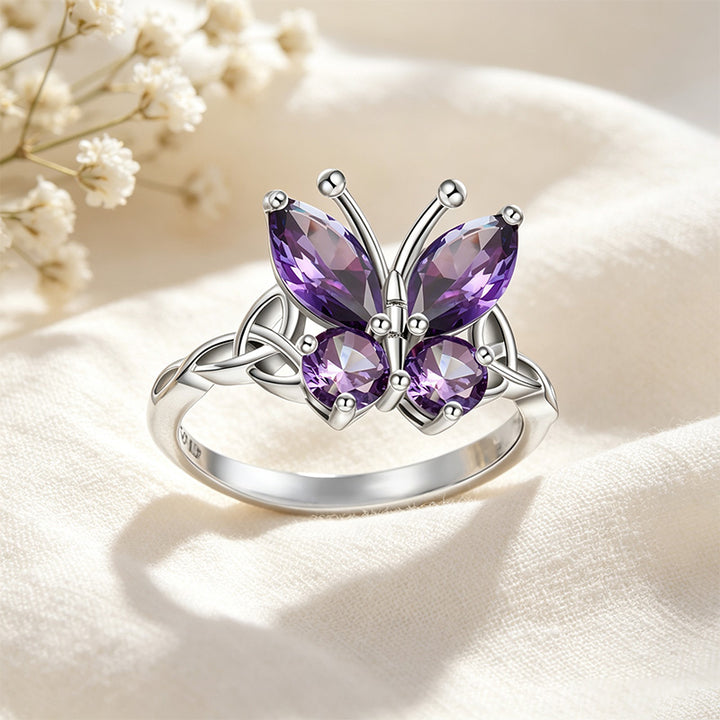 Butterfly Moissanite Ring