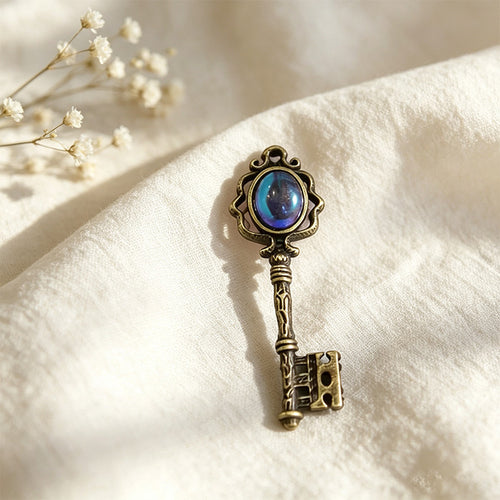 Crystal Key Witch Necklace