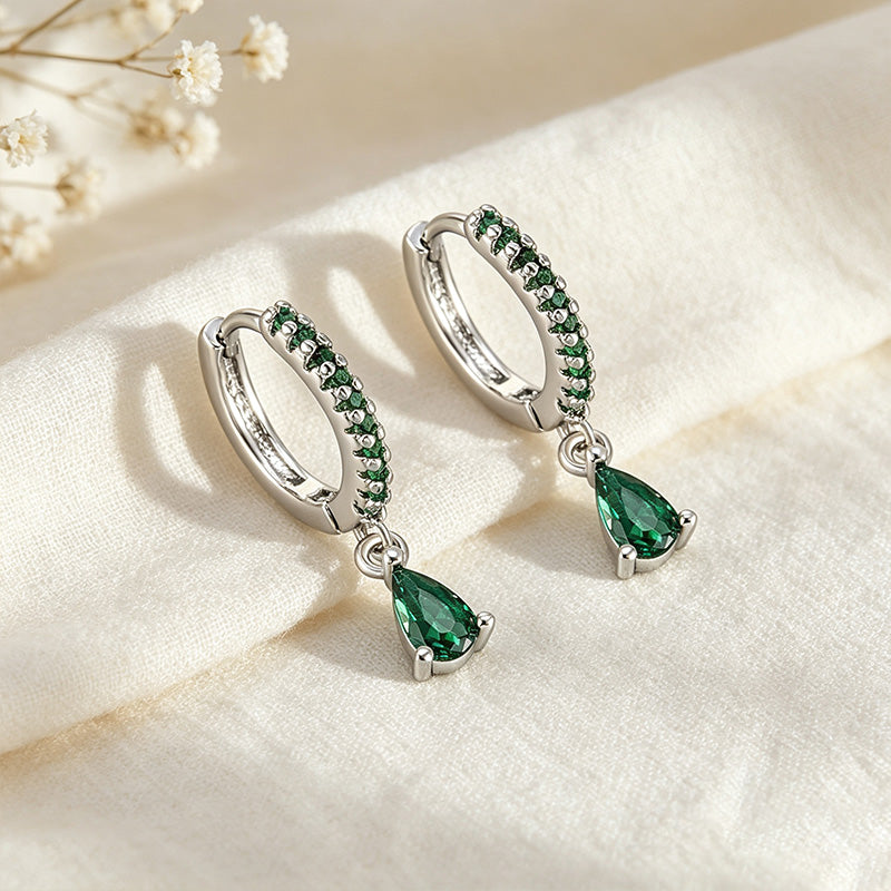Teardrop Huggie Earrings