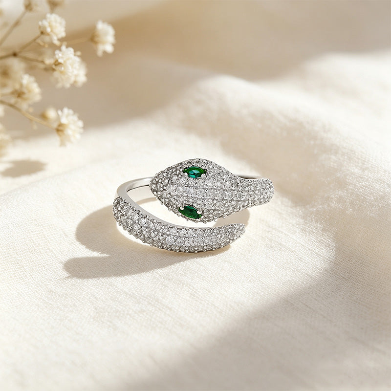Snake Moissanite Ring