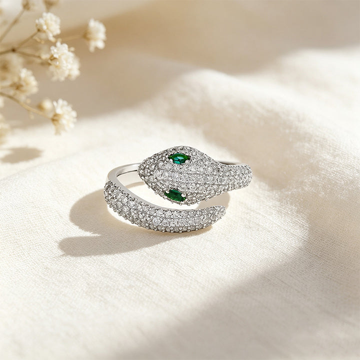 Snake Moissanite Ring
