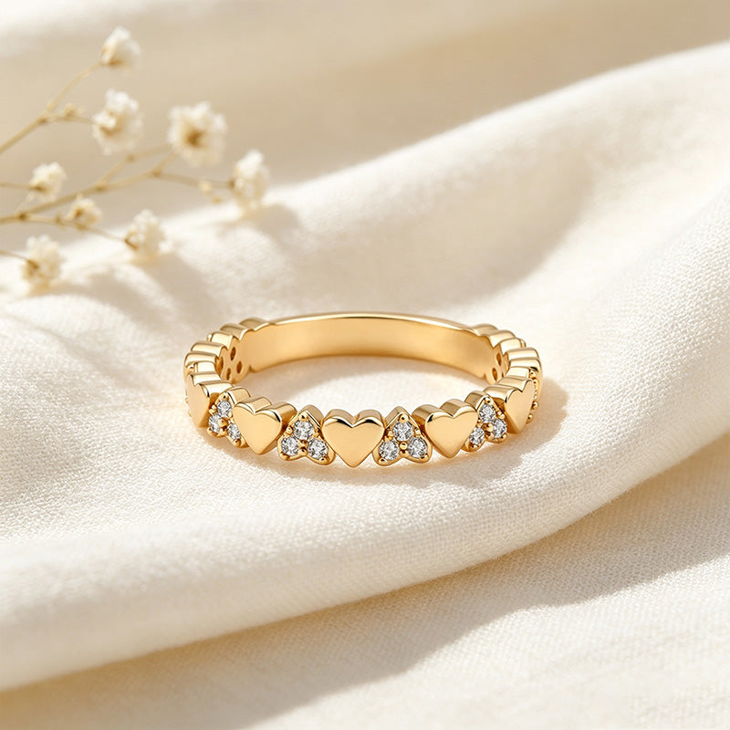 Heart Beat Eternity Ring