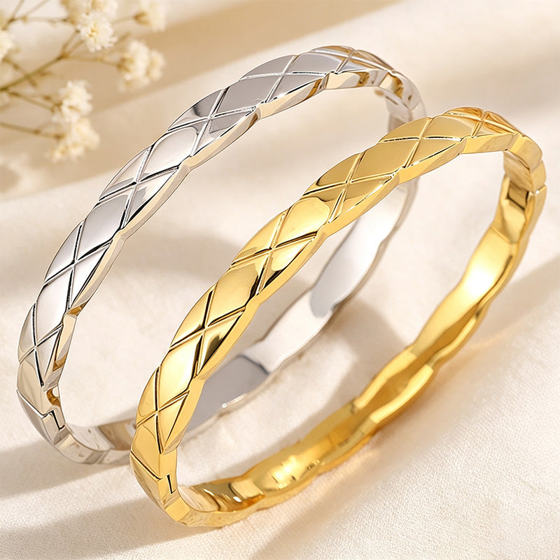 Quilted Bangle Bracelet