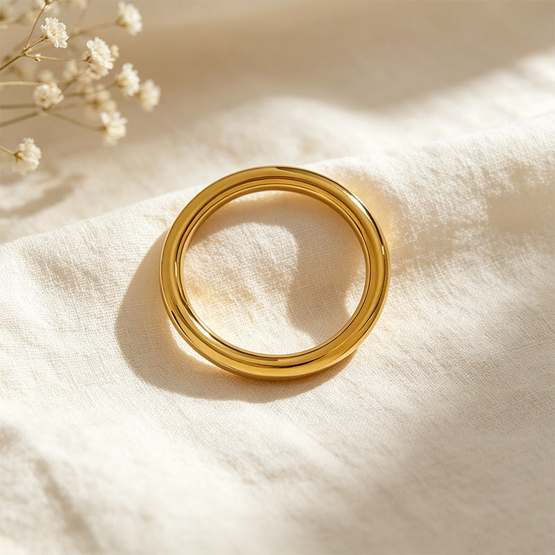 Sleek Polished Bangle Bracelet