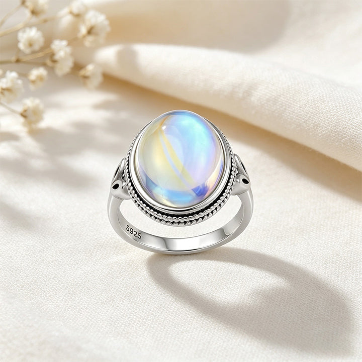 Moonstone Cabochon Ring