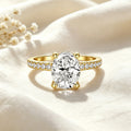3CT Oval CZ Bridal Ring Collection