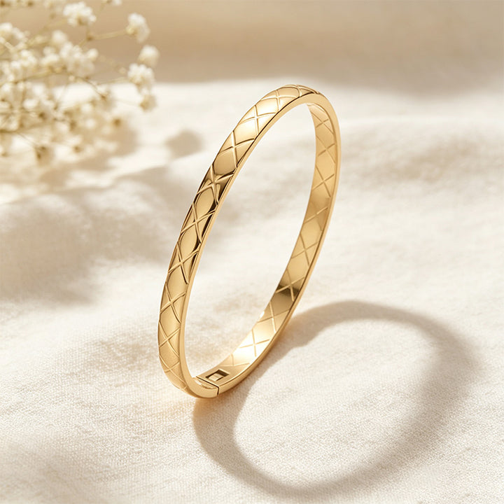 Quilted Bangle Bracelet