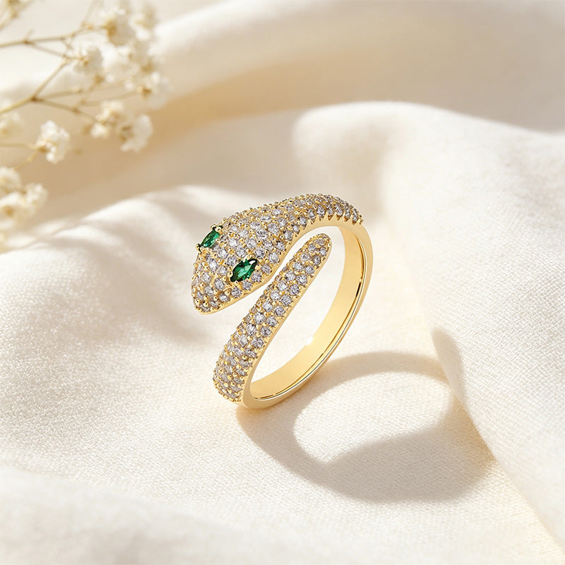 Snake Moissanite Ring