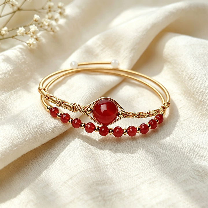 Moonstone Wire Bracelet