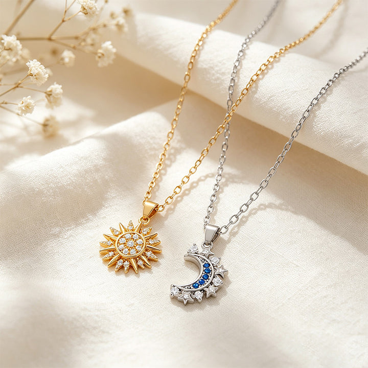 Sun and Moon Magnetic Necklace