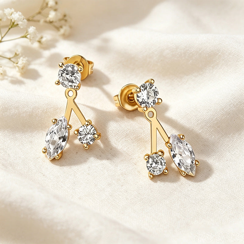 Radiant CZ Ear Jacket Earrings