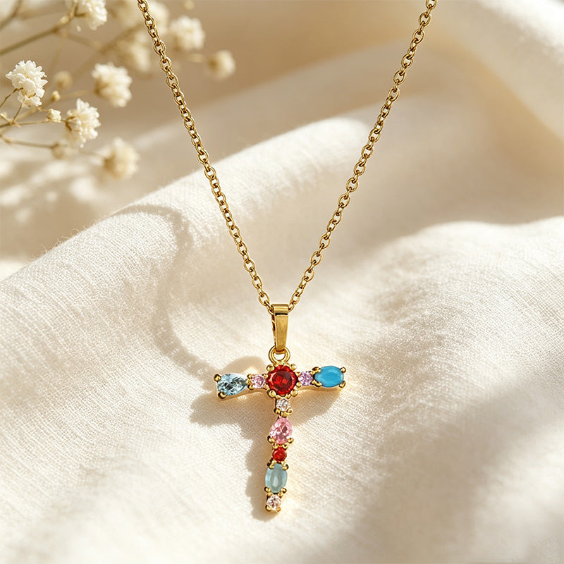 Multicolor Letter Necklace