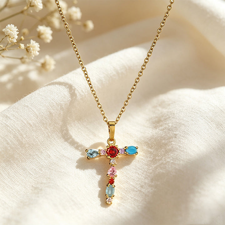 Multicolor Letter Necklace