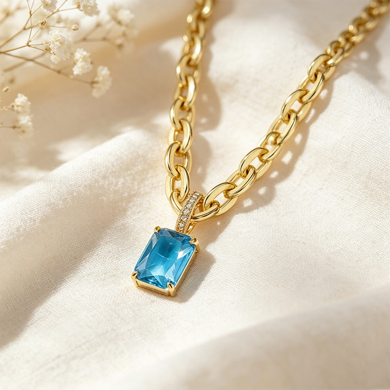 Moissanite Pendant Necklace