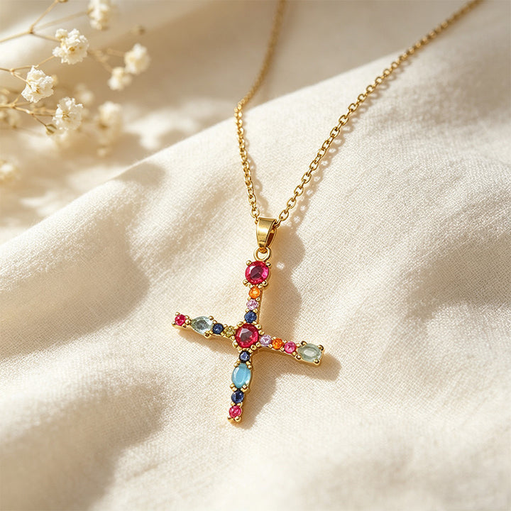 Multicolor Letter Necklace