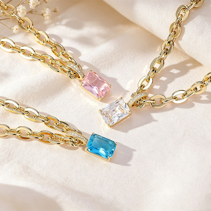 Moissanite Pendant Necklace