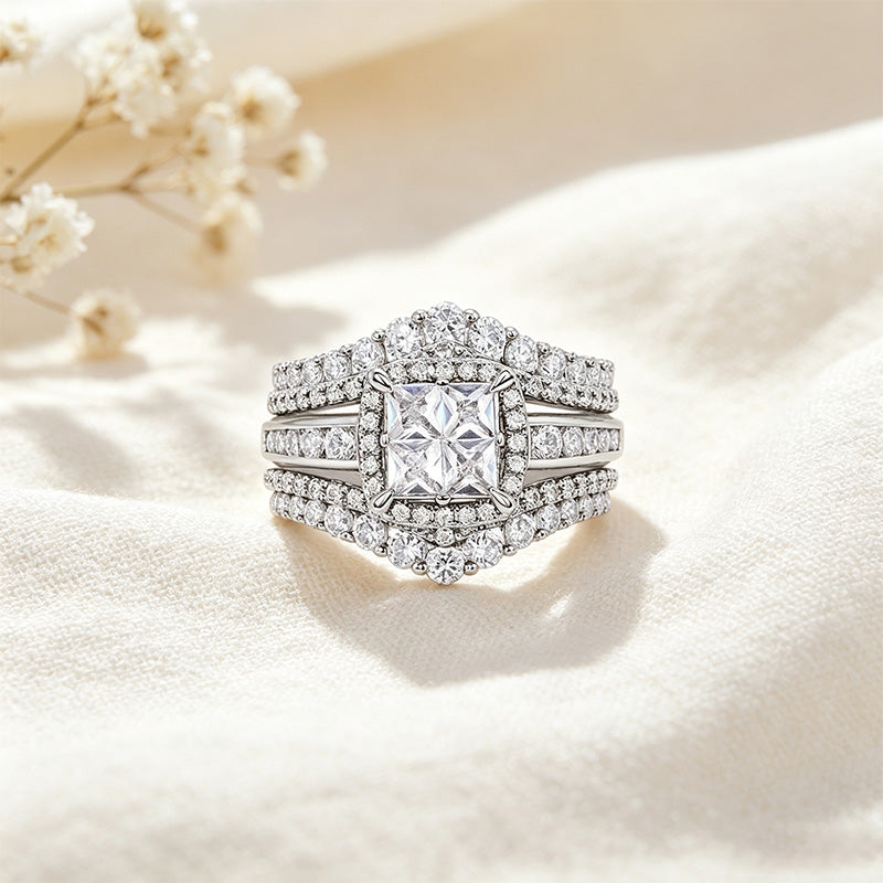 Princess-Cut Ring Set