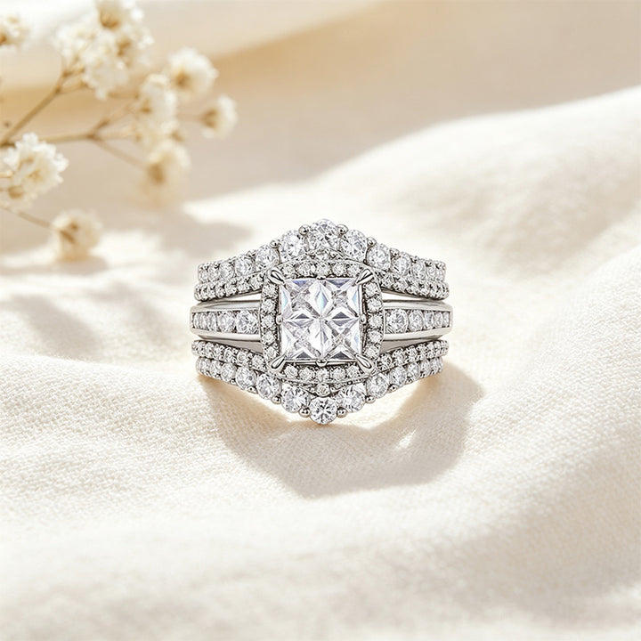 Princess-Cut Ring Set
