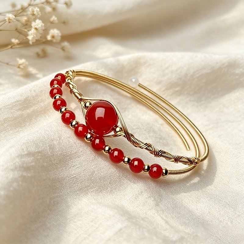 Moonstone Wire Bracelet