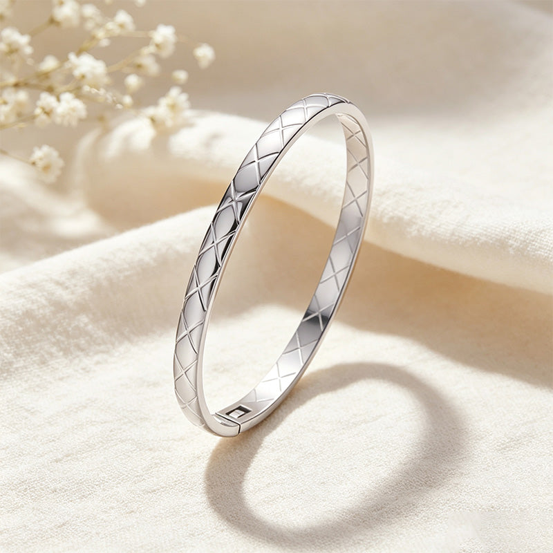 Quilted Bangle Bracelet