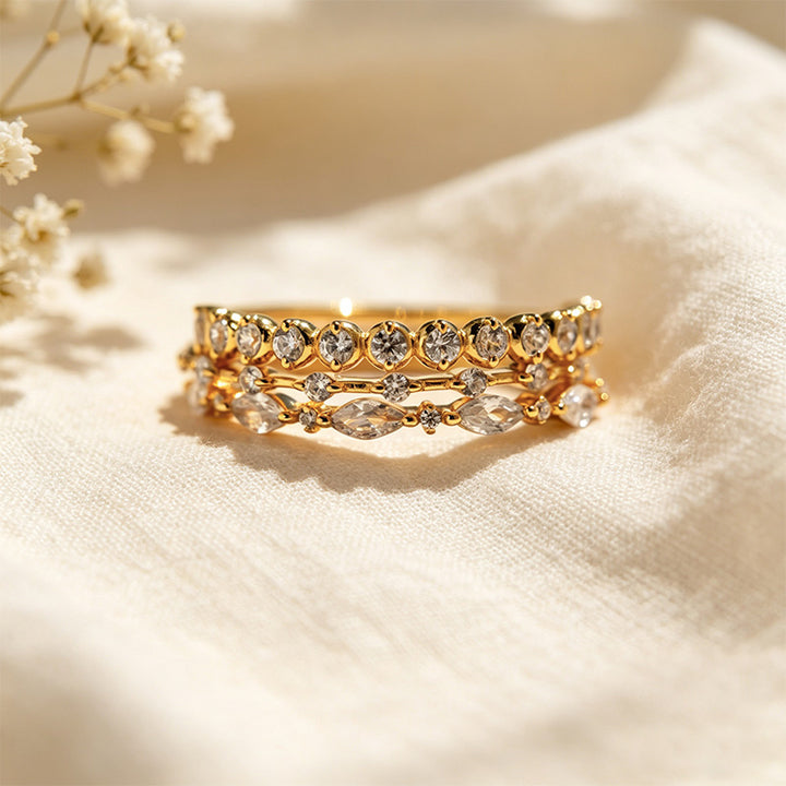 CZ Stacking Ring Set