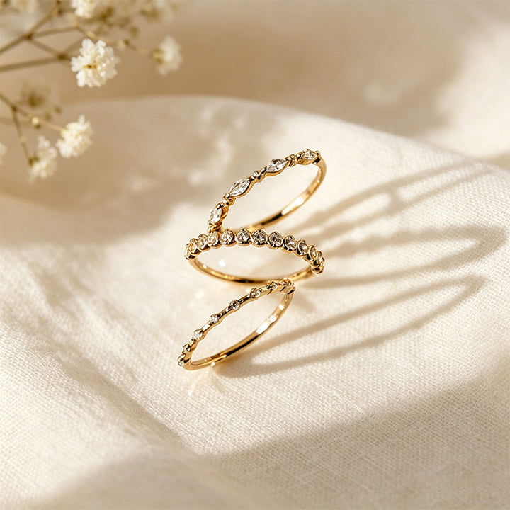 CZ Stacking Ring Set