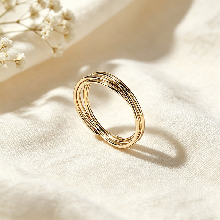 Interlocking Three-Ring Band