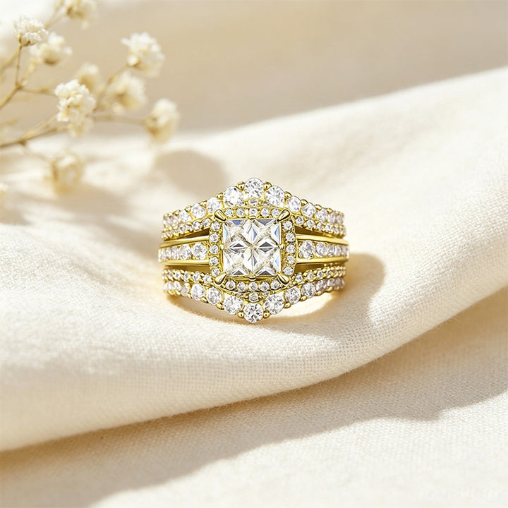 Princess-Cut Ring Set