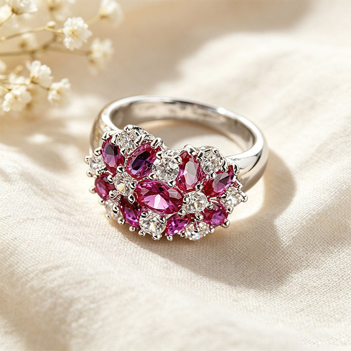 Moissanite Cluster Ring