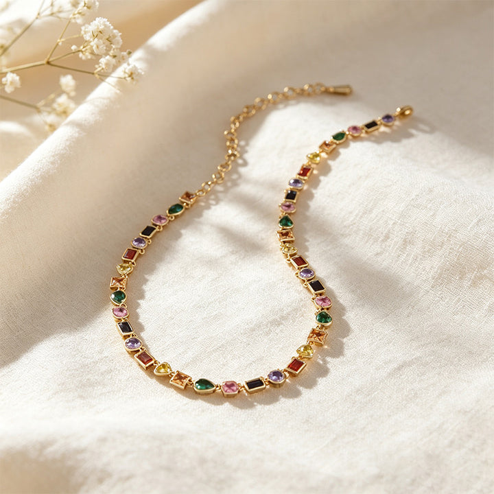 Geometric CZ Necklace