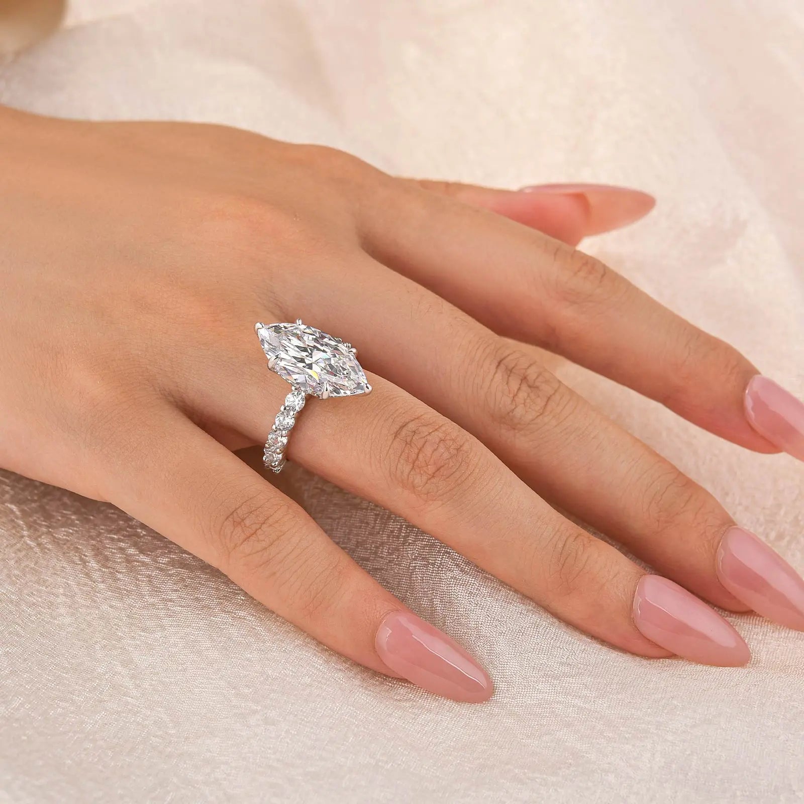 Minimalist Marquise CZ Ring