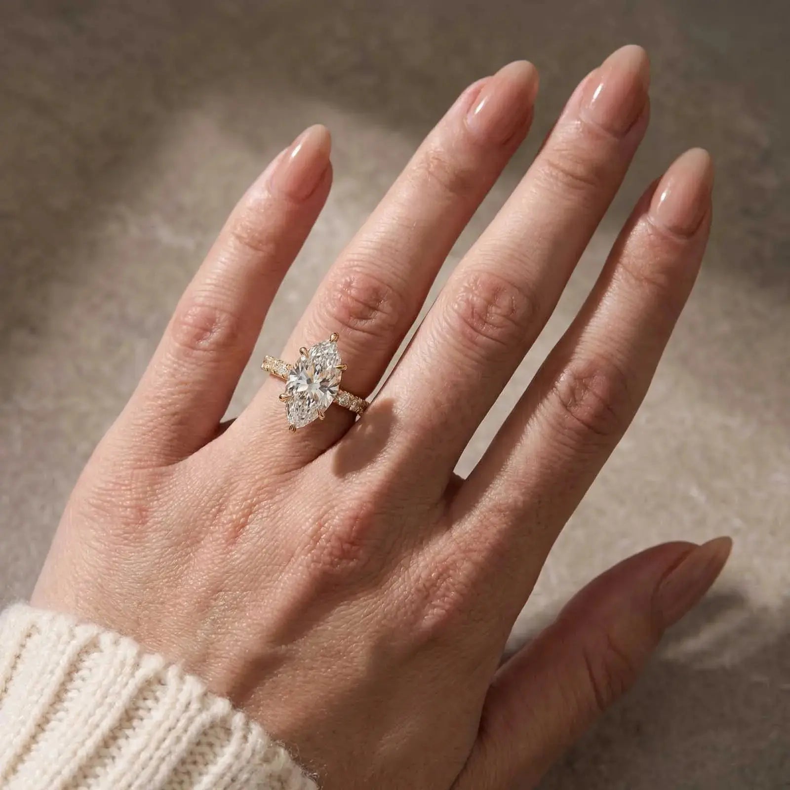 Minimalist Marquise CZ Ring