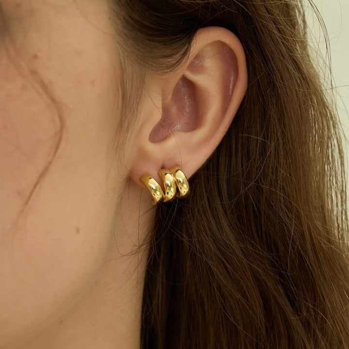 Stacked Hoop Earrings