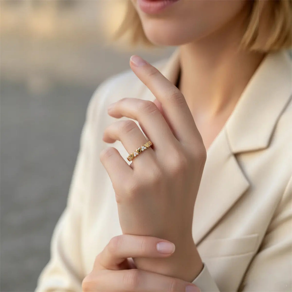 Heart Beat Eternity Ring