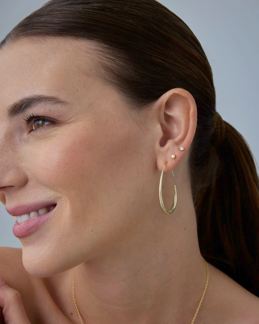 Teardrop Hoop Earrings