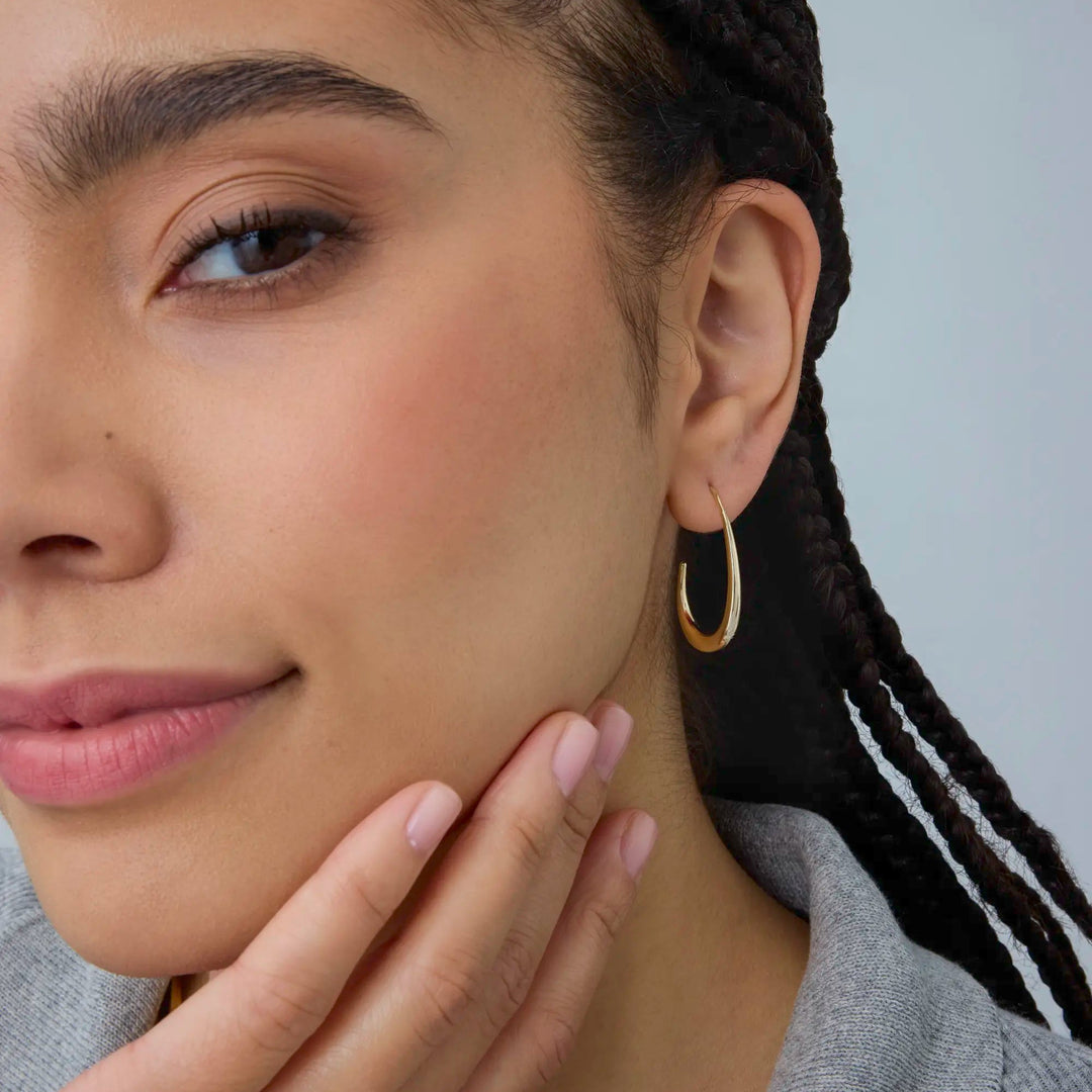 Teardrop Hoop Earrings
