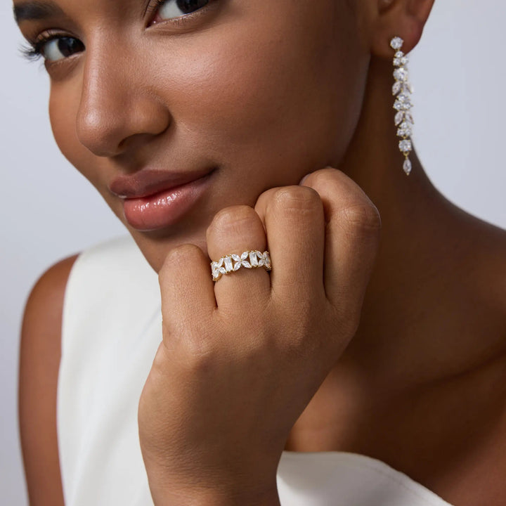 Openwork Marquise Eternity Ring