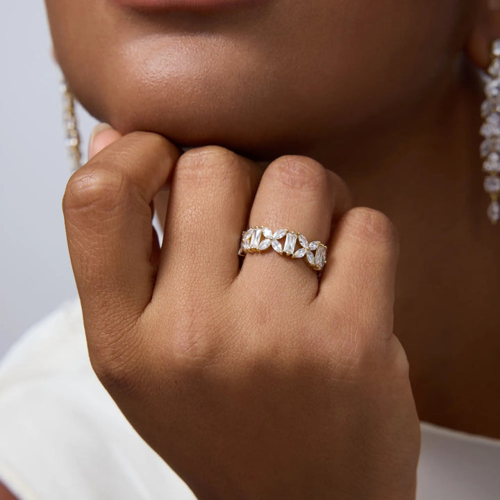 Openwork Marquise Eternity Ring