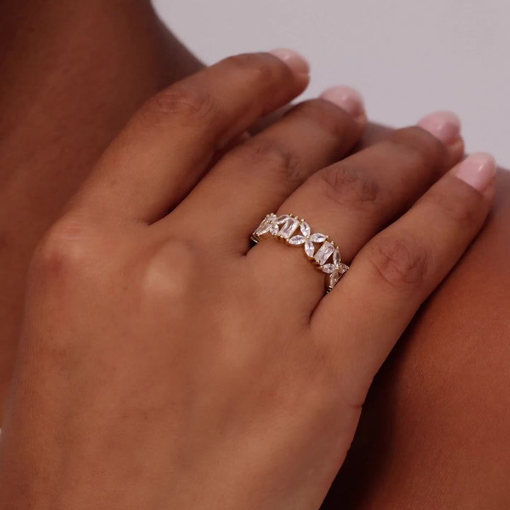 Openwork Marquise Eternity Ring