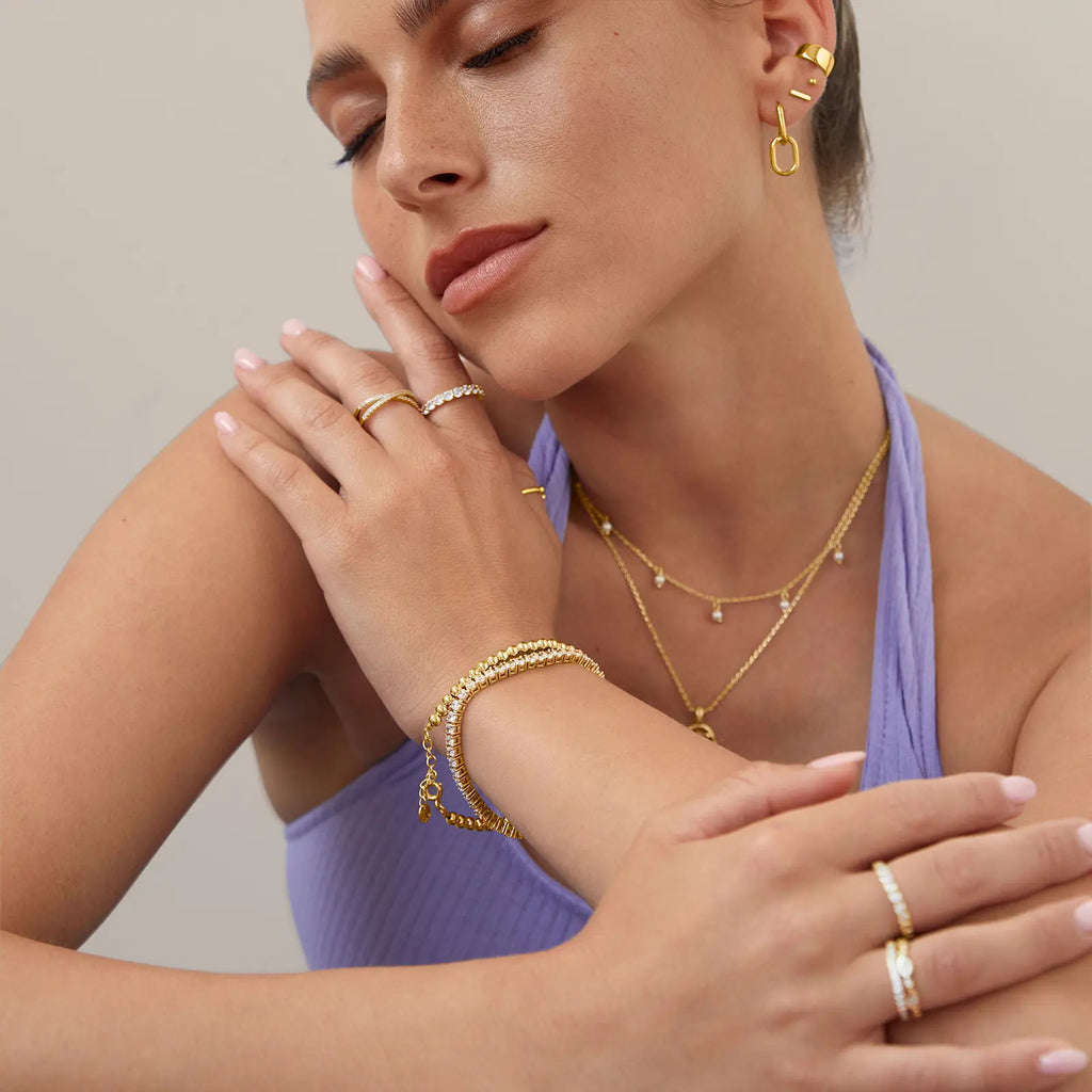 Paperclip Hoop Earrings