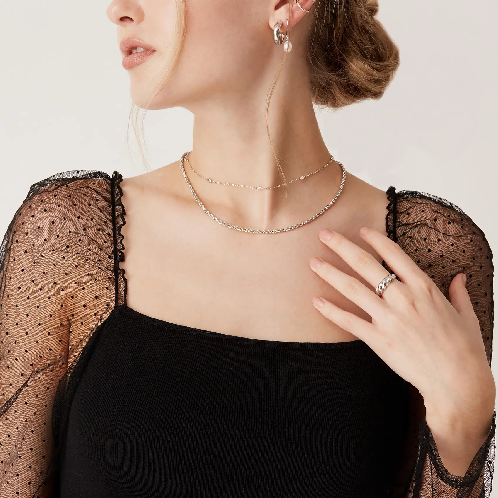 CZ Station Necklace