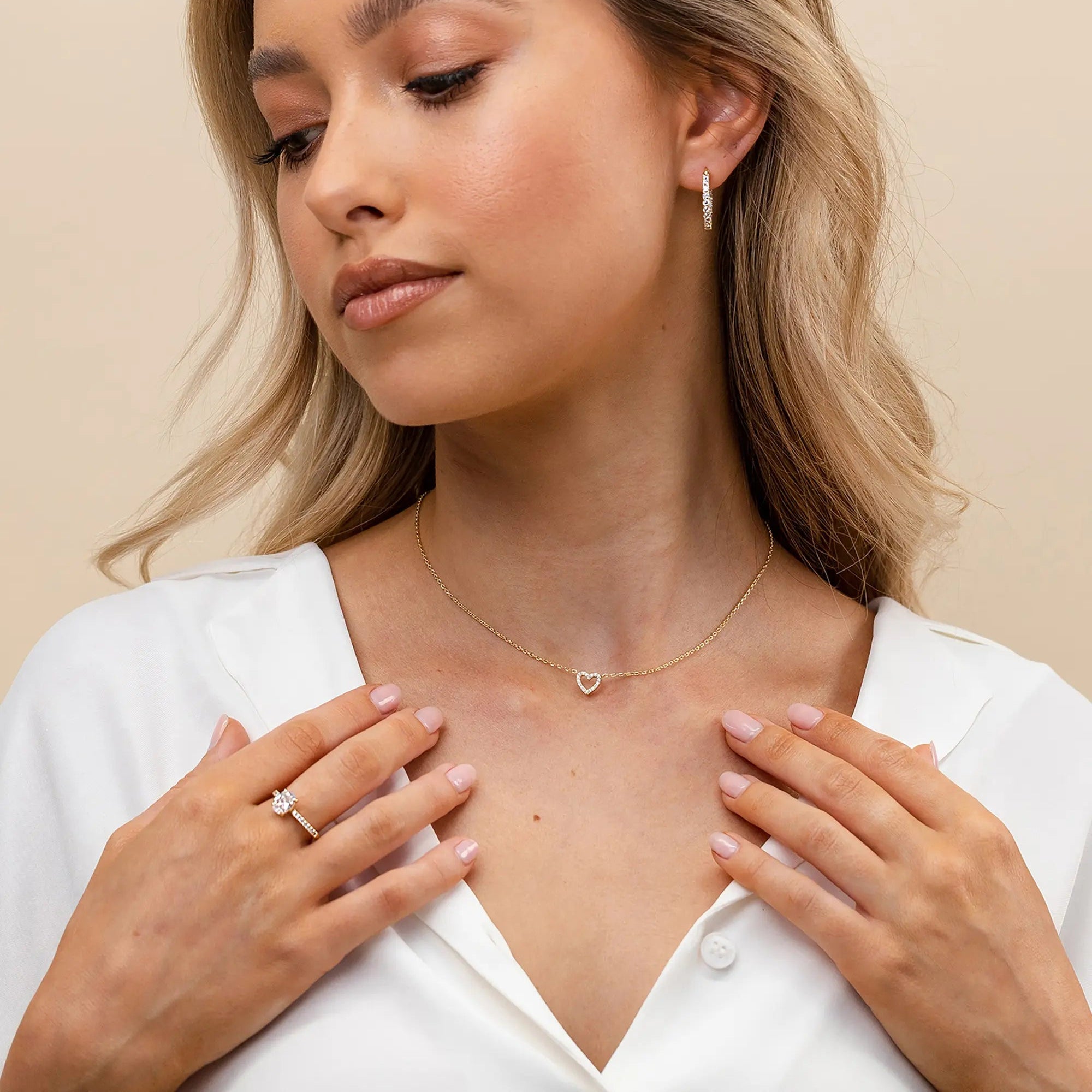 CZ Heart Necklace