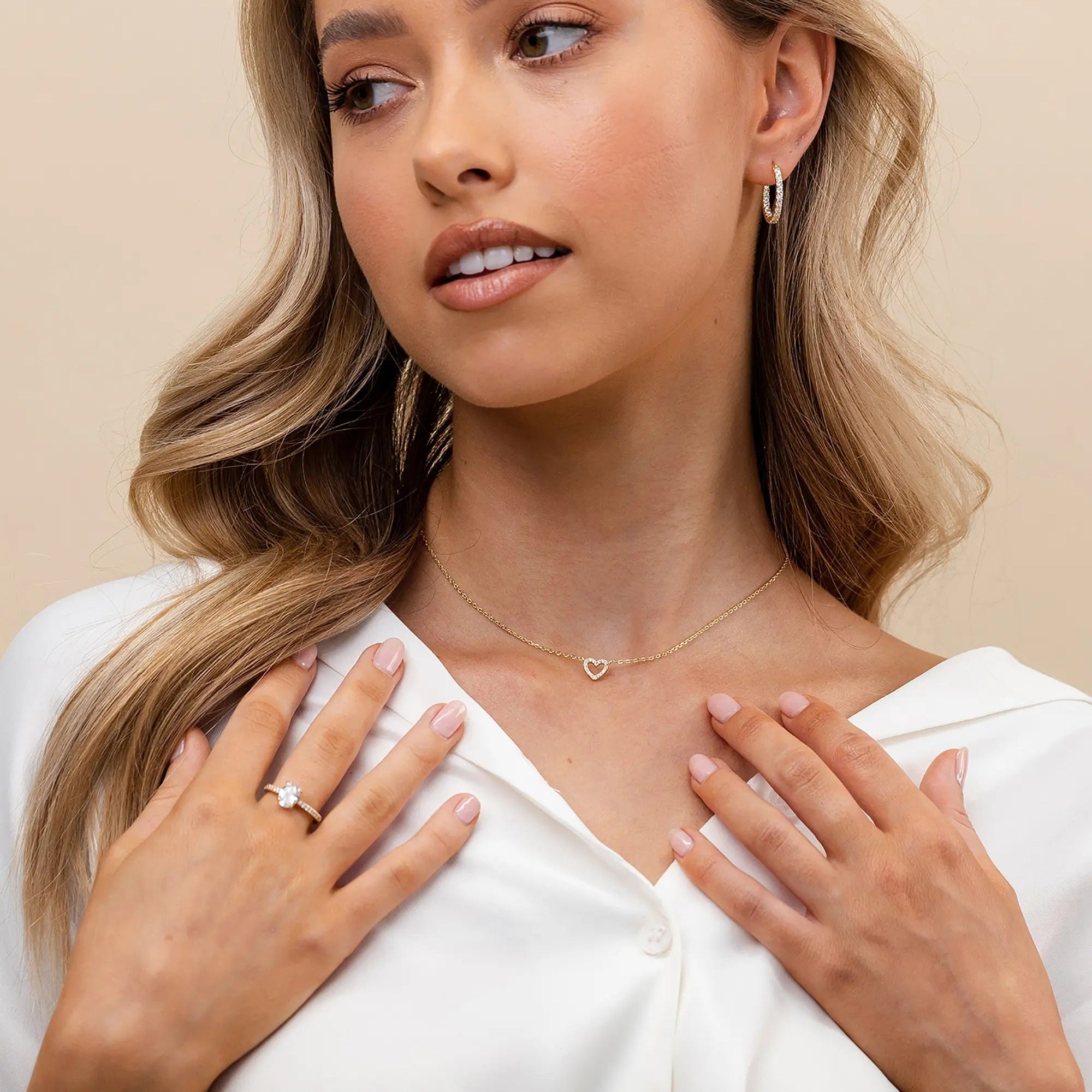 CZ Heart Necklace