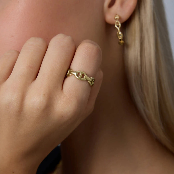 Chain Link Band Ring