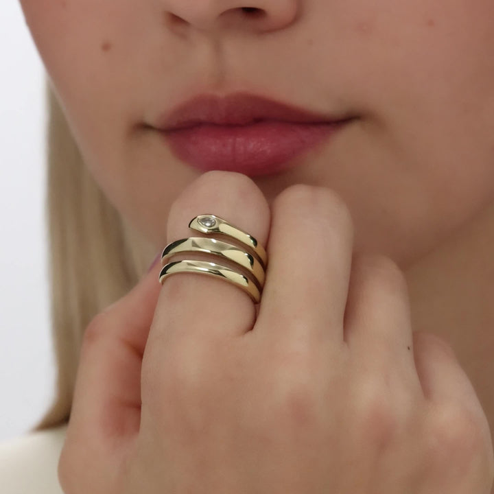 Snake Open Wrap Ring