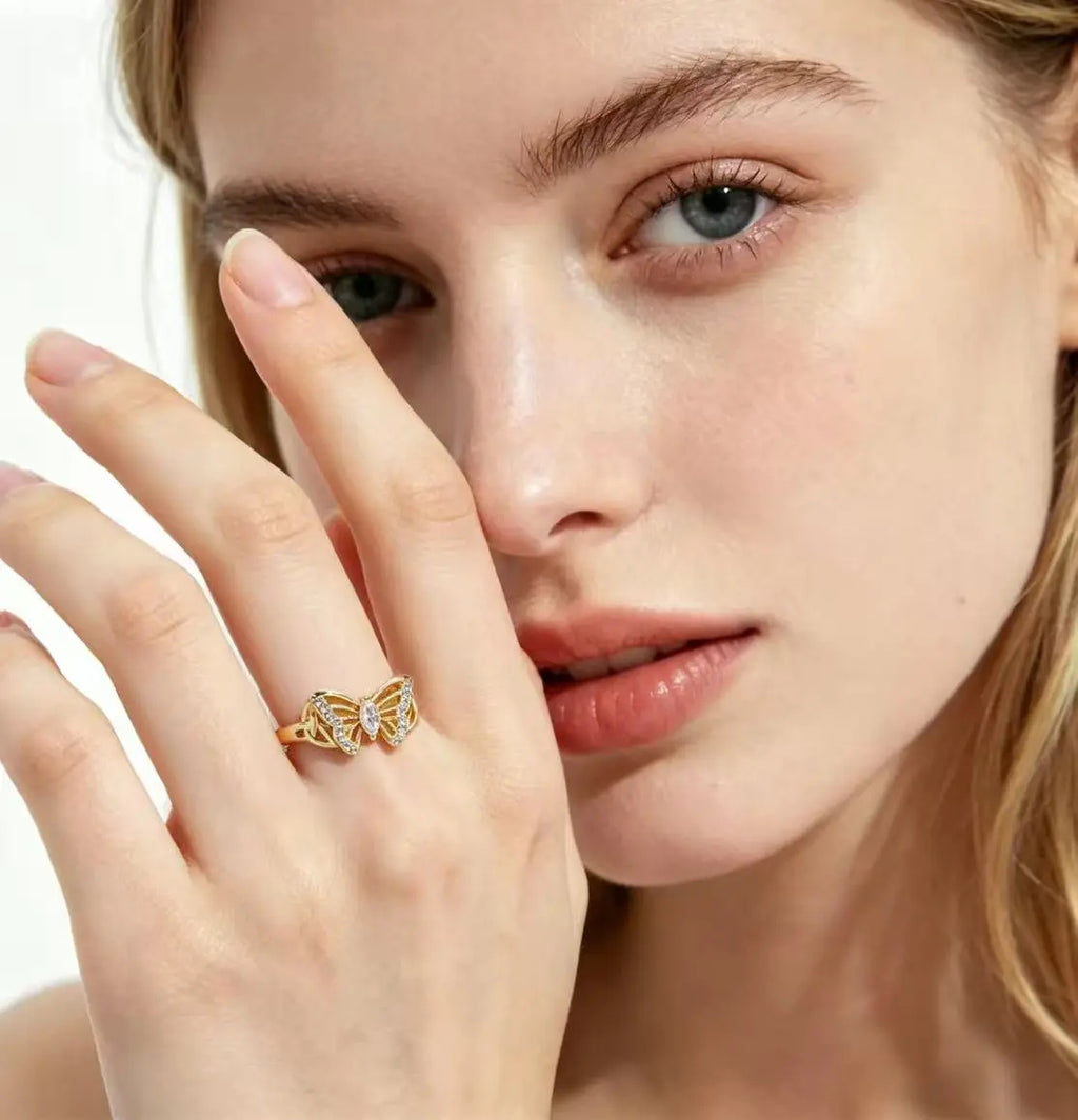 CZ Butterfly Ring