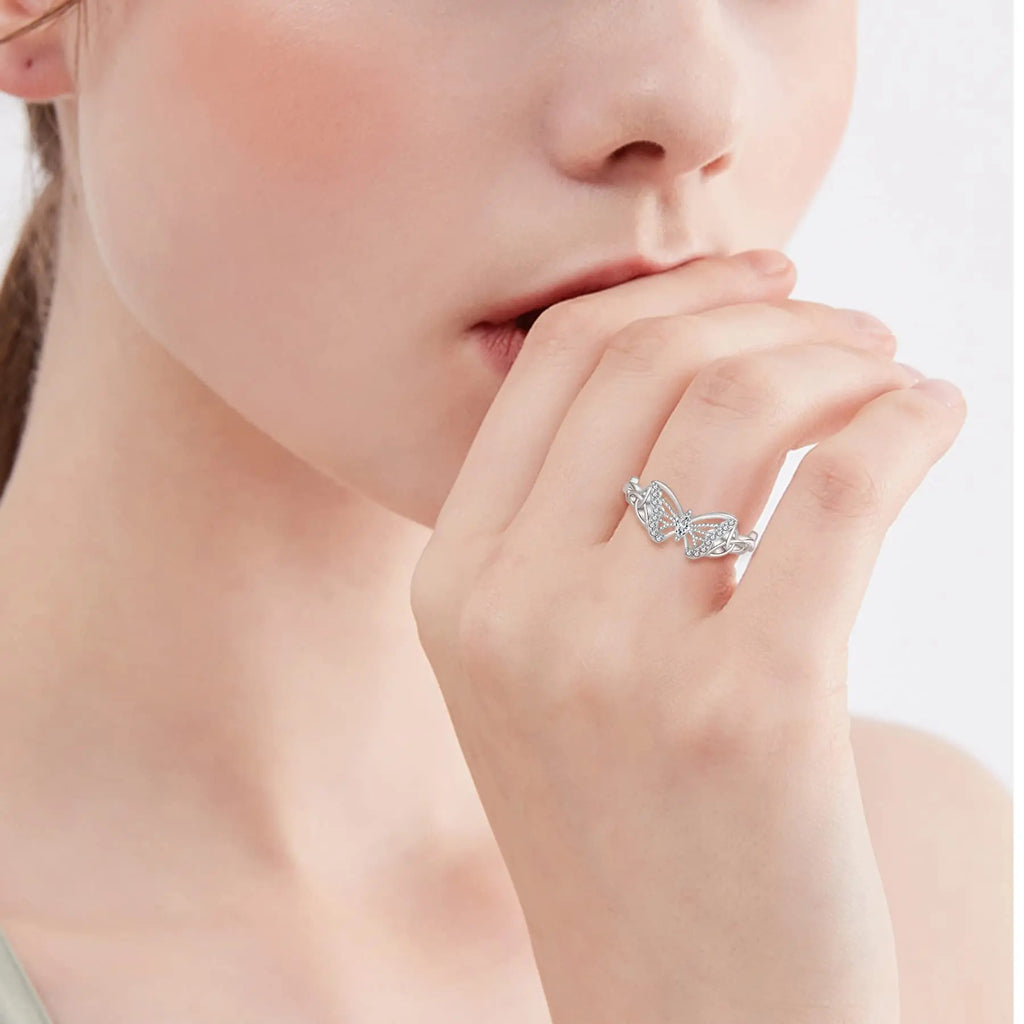 CZ Butterfly Ring